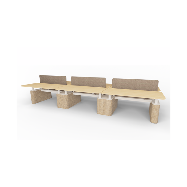 Flex round bureau 6-persoons