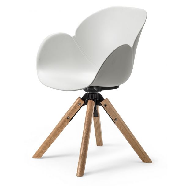 Davos stoel (houten spinpoot)