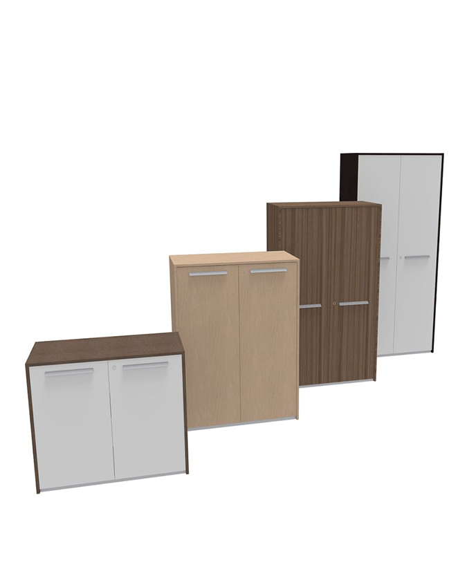 Uni draaideurkast (Houtdecor)